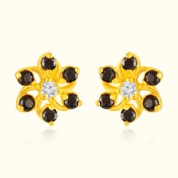 22Kt Radiant Golden Floral AD Tops