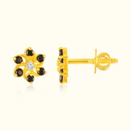 22Kt Radiant Golden Floral AD Tops