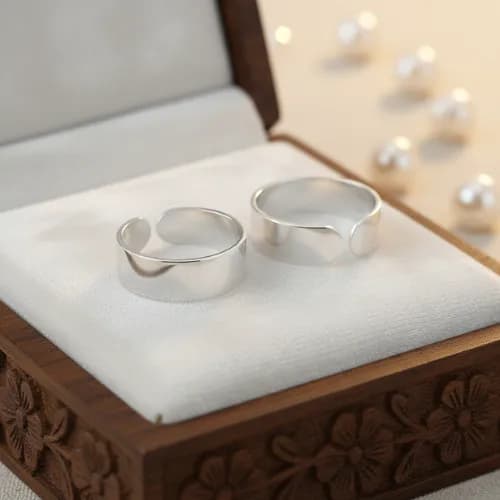 Classic Plain Silver Toe Ring