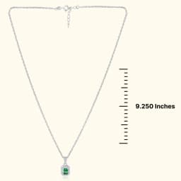 Jade Aura Silver Necklace Set