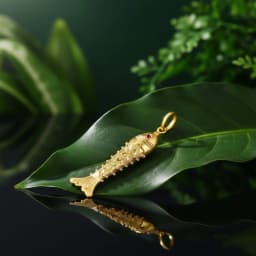 22ct Golden Fish Locket