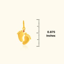 Golden Baby Feet Locket