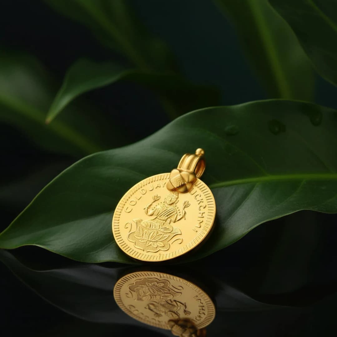 22ct Gold Lakshmi Locket