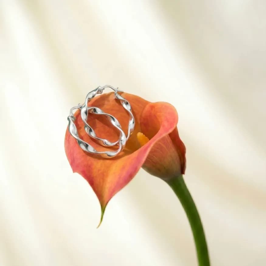Classic Silver Hoops