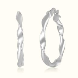 Classic Silver Hoops