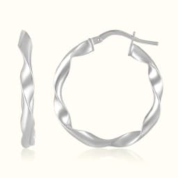 Classic Silver Hoops