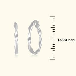 Classic Silver Hoops