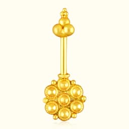 Gold Plated Silver Floral Bugadi