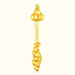 Gold Plated Silver Floral Bugadi