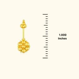 Gold Plated Silver Floral Bugadi