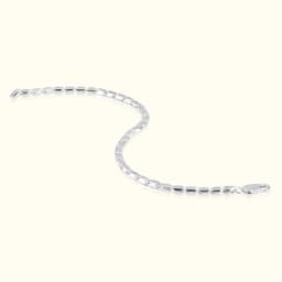 Eclipse Silver Men Bracelet