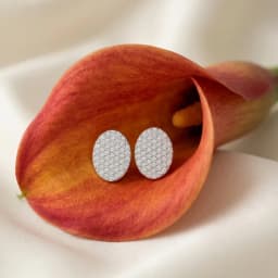 Silver Button Studs