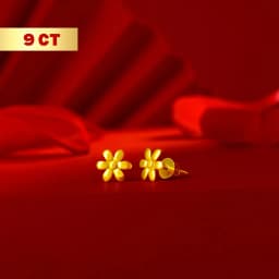 9CT Gold Minimalist Floral Tops