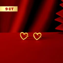 9CT Gold Heart Tops