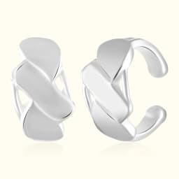 Silver Criss-Cross Ear Cuff