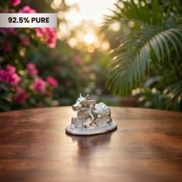 Pure Silver Nandi Idol