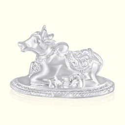 Pure Silver Nandi Idol