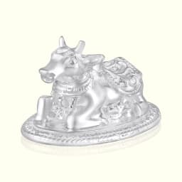 Pure Silver Nandi Idol