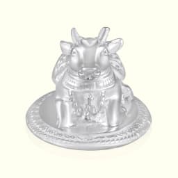 Pure Silver Nandi Idol