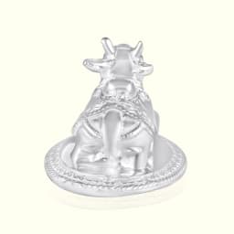 Pure Silver Nandi Idol