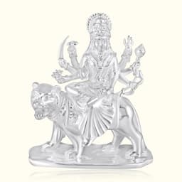 Divine Durga Maa Silver Murti