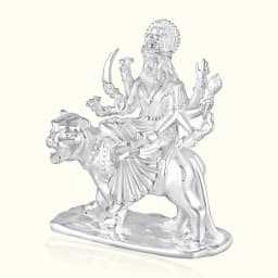 Divine Durga Maa Silver Murti