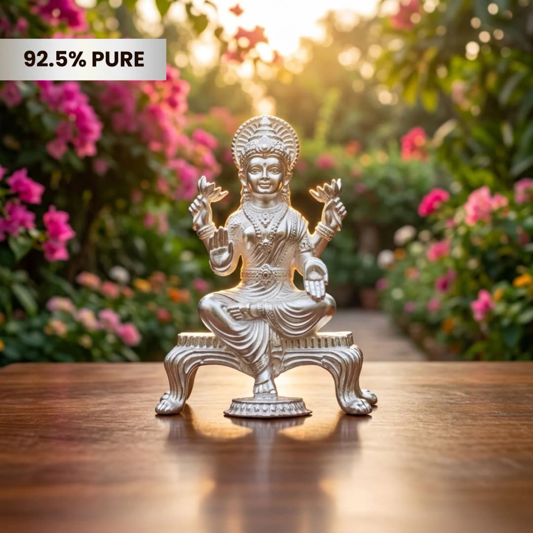 Silver Lakshmi Bhariv Murtis