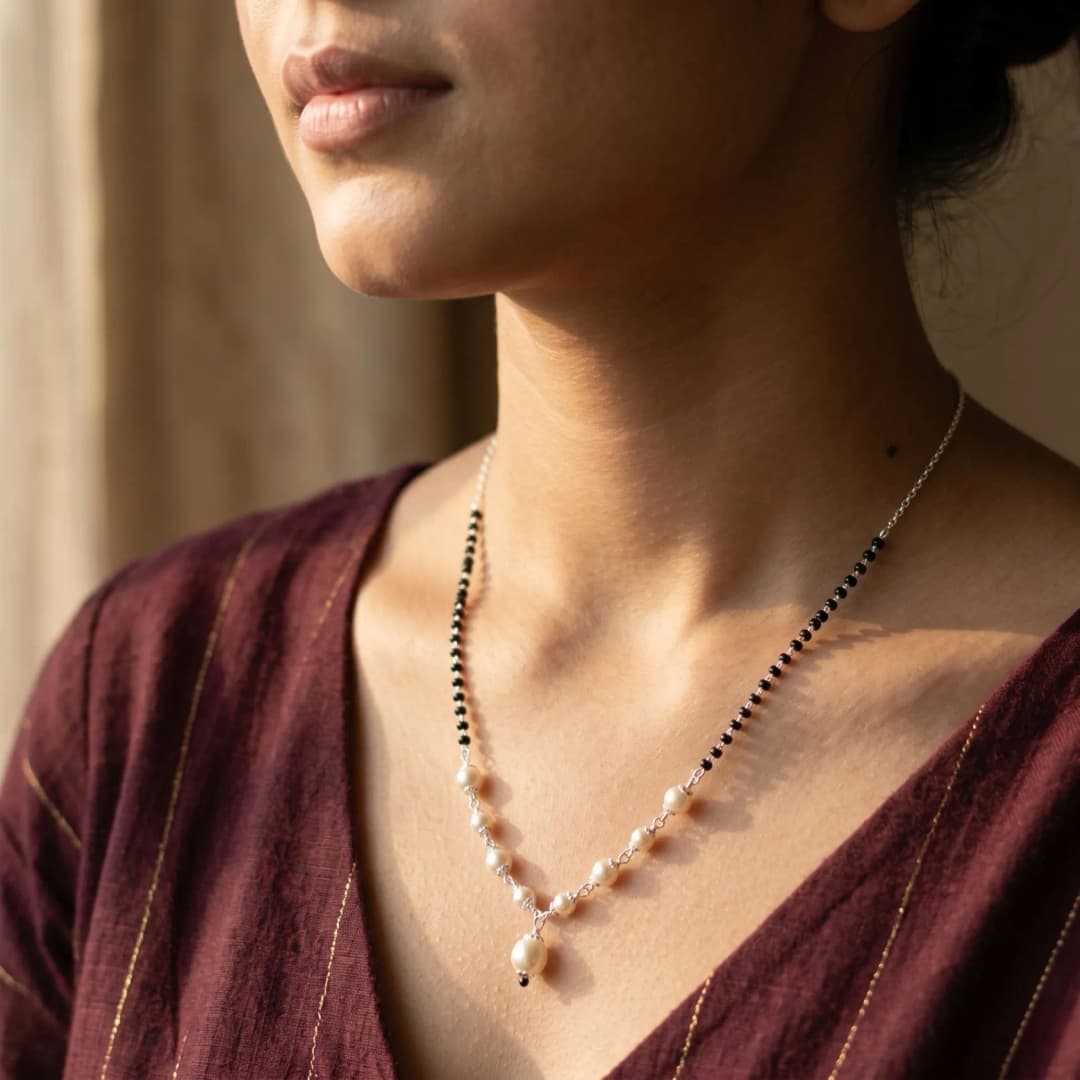 Royal Link Silver Chain Mangalsutra