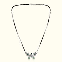 Mayurika Silver Oxidised Mangalsutra