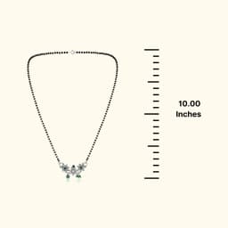 Mayurika Silver Oxidised Mangalsutra