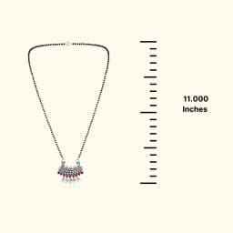 Ghungroo Silver Oxidised Mangalsutra