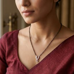 Chic Silver Mangalsutra