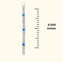 Aqua Glacier Silver Bracelet