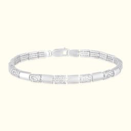 Axis Silver Men Bracelet