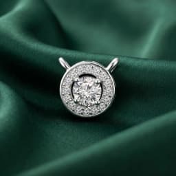 Silver Circular Mangalsutra Pendant