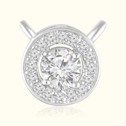 Silver Circular Mangalsutra Pendant