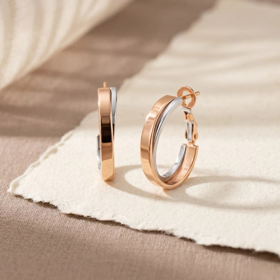 Empress Rose Gold Earrings