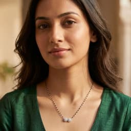 Ananta Spark Silver Mangalsutra