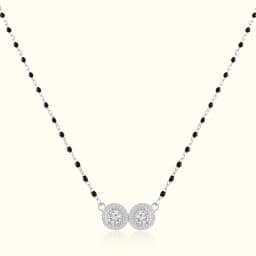 Ananta Spark Silver Mangalsutra
