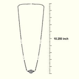 Modern Glow Oxidised Mangalsutra