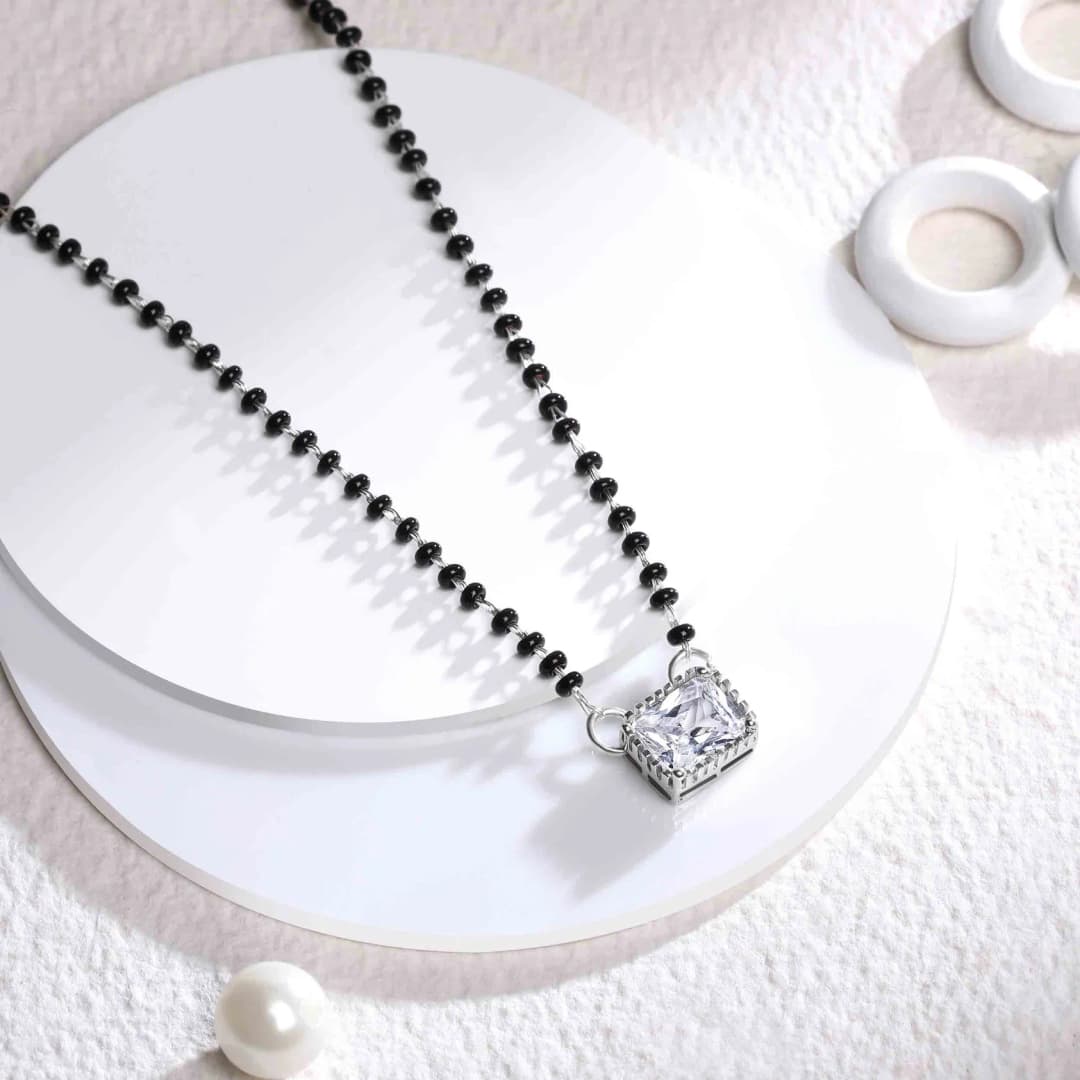 Elegant Silver Mangalsutra