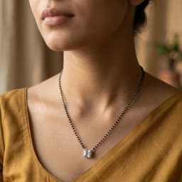 Elegant Silver Mangalsutra