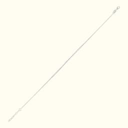 Sterling Silver Delicate Satellite Chain Anklet