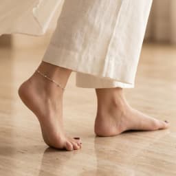 Dainty Spark Silver Anklet