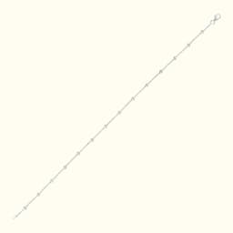 Dainty Spark Silver Anklet