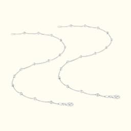 Dainty Spark Silver Anklet