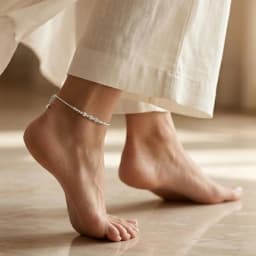 Minimal Silver Chain Anklet