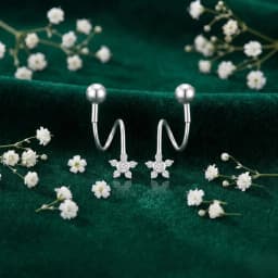 Twinkle Star Silver Earrings