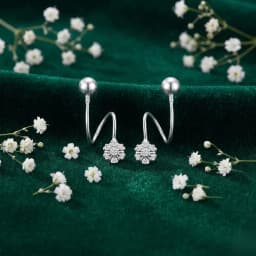 Trendy Silver Ear Climbers