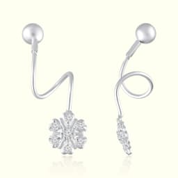 Trendy Silver Ear Climbers